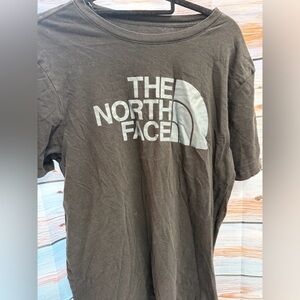 The North Face Black Tee with White Logo